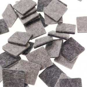 Felt Cutouts – squares, grey